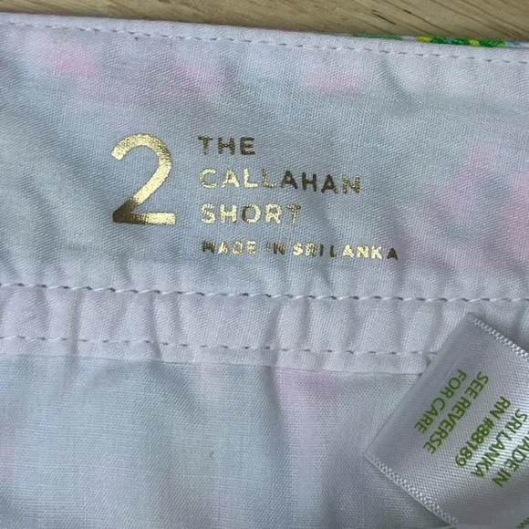 Lilly Pulitzer Callahan Shorts Size 2 – Pink Floral Tropical Print - Picture 8 of 12